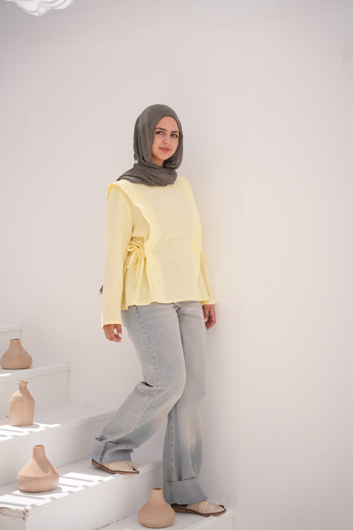 Flow Pleated Crinkle Blouse