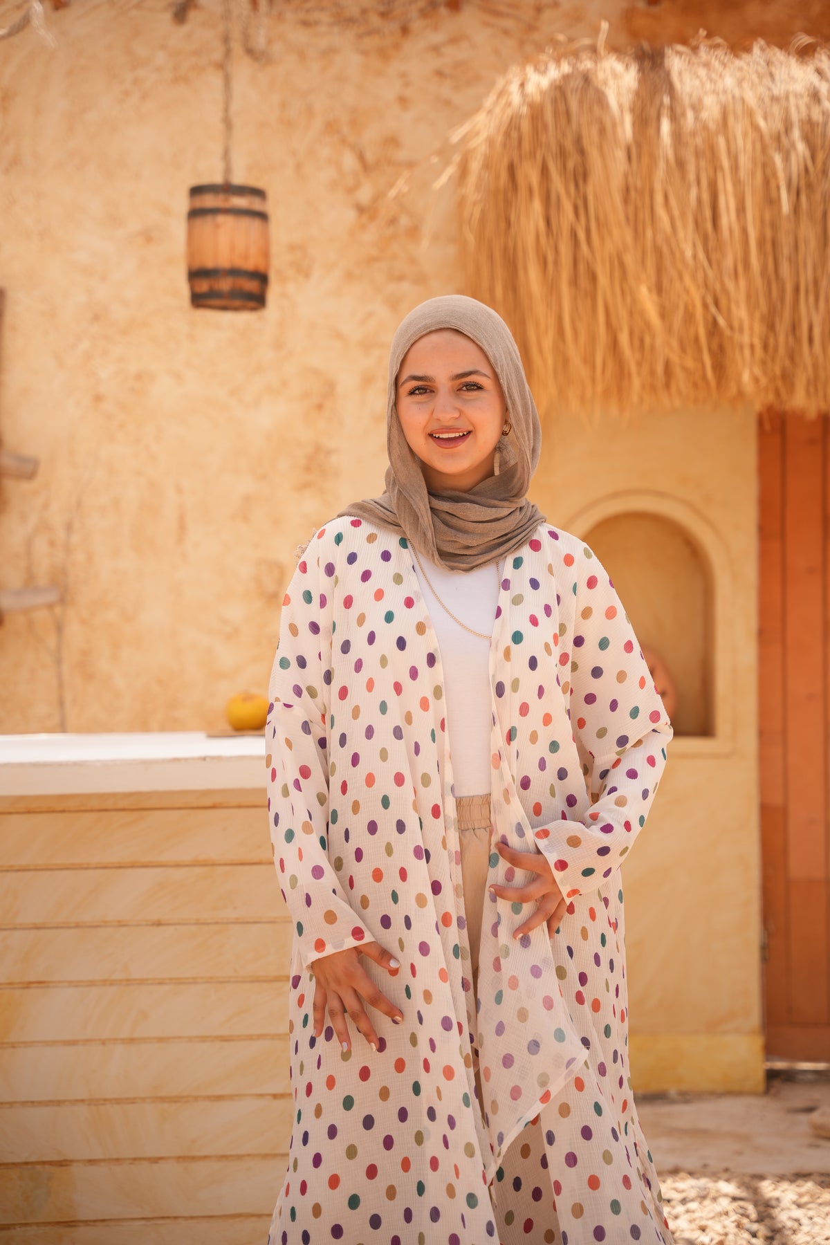 Naseem Polka-Dot Cardigan