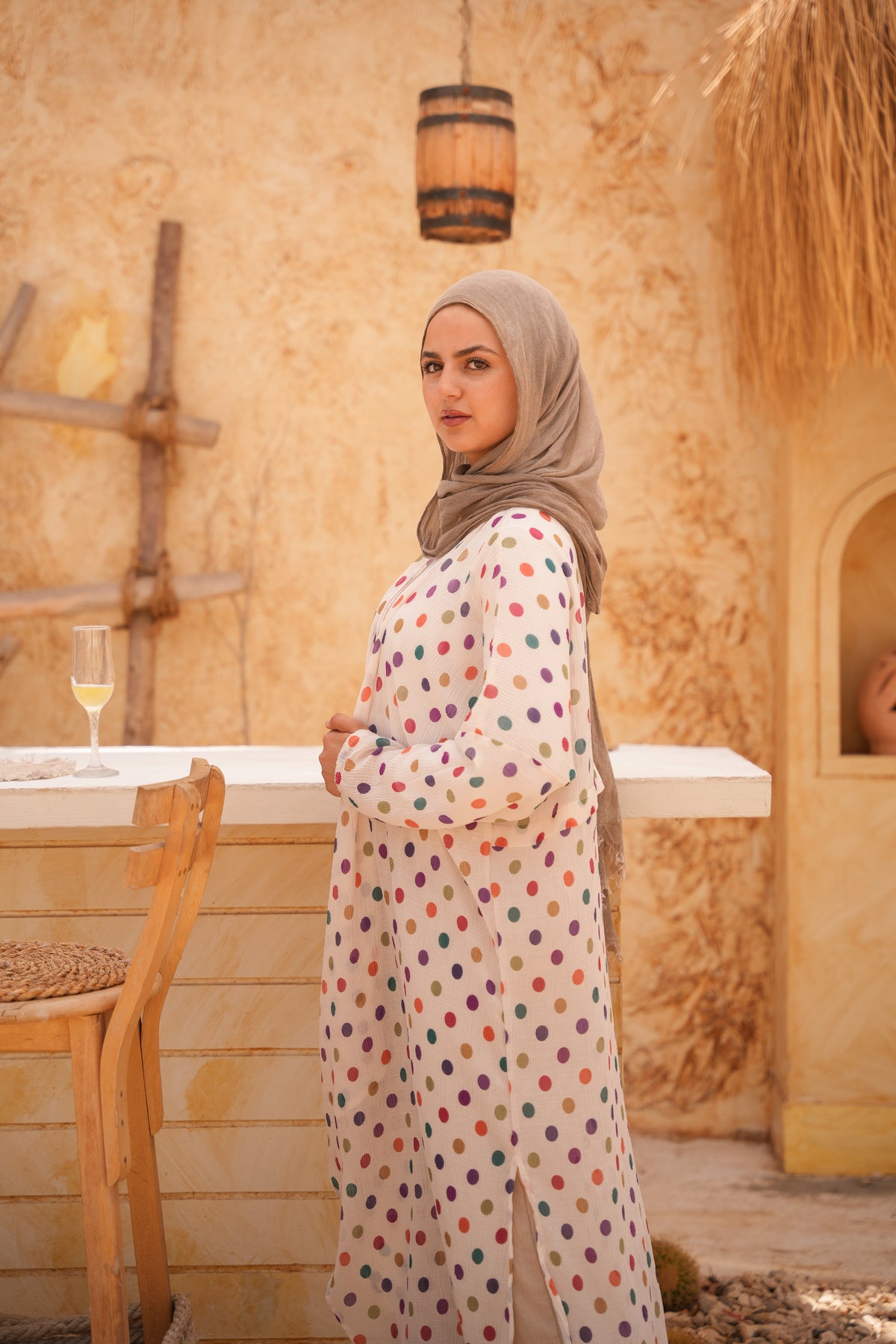 Naseem Polka-Dot Cardigan