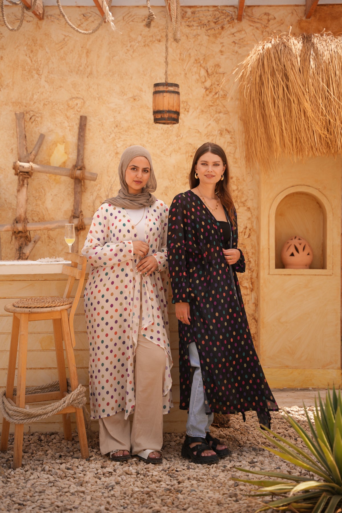 Naseem Polka-Dot Cardigan